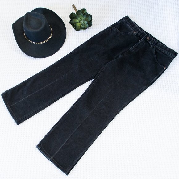 VTG Black Denim Jeans - Picture 1 of 9